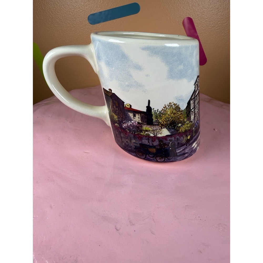Crazy LEANING TOWER OF PISA Mug ~ Made in Italy by P F Vtg Full Color - Picture 3 of 8